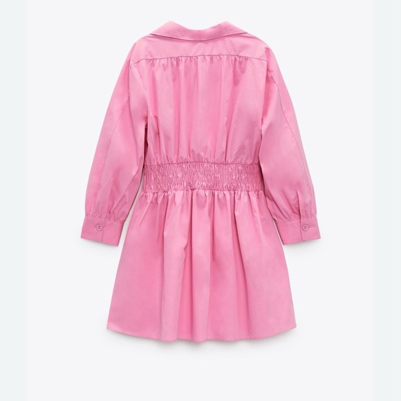 ZARA Short Poplin Dress, pink - Picture 3 of 7